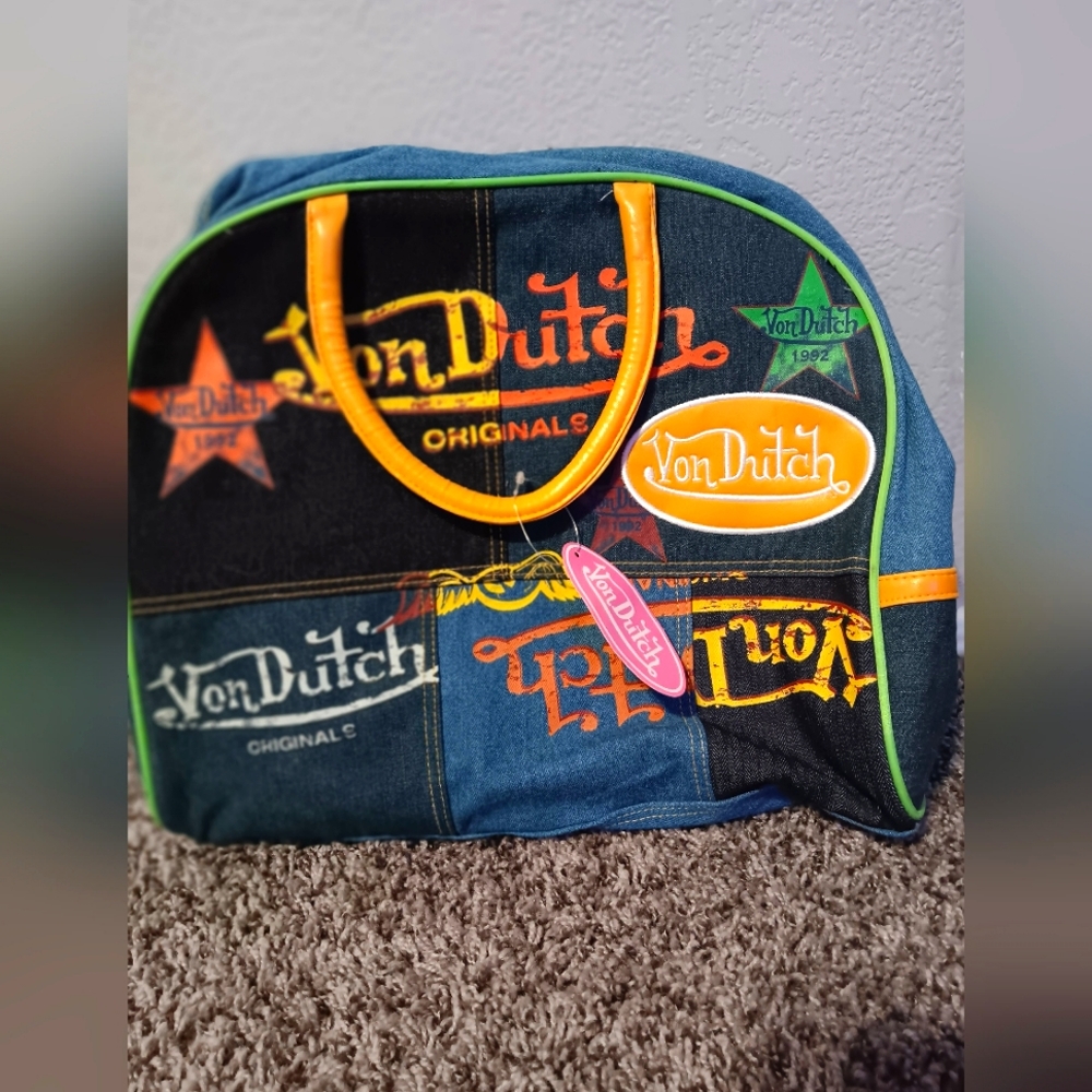 Von dutch denim bowling bag